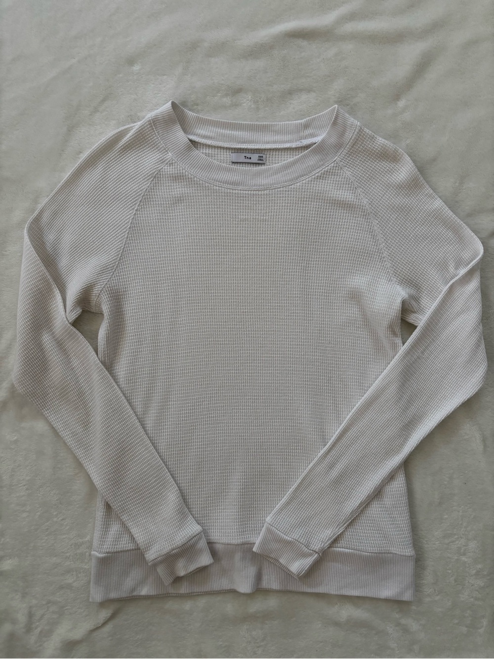 Aritzia TNA waffle knit long sleeve